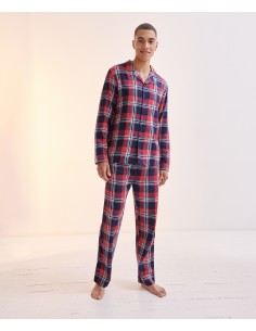S-SFM74-Ensemble lounge en tartan pour homme