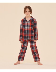 S-SM074-Kids Tartan Lounge Set