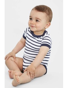 S-SO01401-SOL'S MILES BABY - STRIPED BODYSUIT