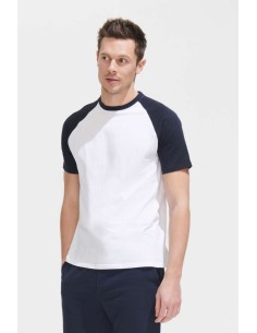 S-SO11190-SOL'S FUNKY - MEN'S 2-COLOUR RAGLAN SLEEVES T-SHIRT