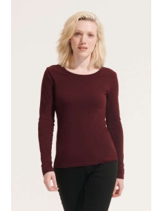 S-SO11425-SOL'S MAJESTIC - WOMEN'S ROUND COLLAR LONG SLEEVE T-SHIRT
