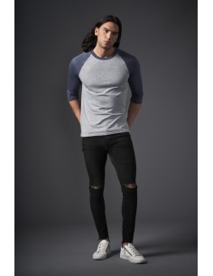 A-AN6755-ADULT TRI-BLEND ¾ SLEEVE RAGLAN TEE