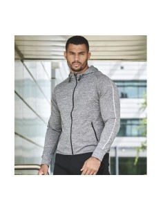 T-TL550-Sweat-shirt à capuche de course léger avec bande réfléchissante