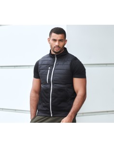 T-TL576-Veste de sport sans manches unisexe rembourrée