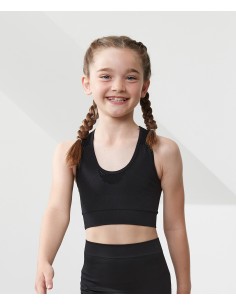 T-TL697-Haut court sans coutures pour enfants