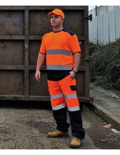 Y-HVJ400-Hi-Vis Two-Tone T-Shirt