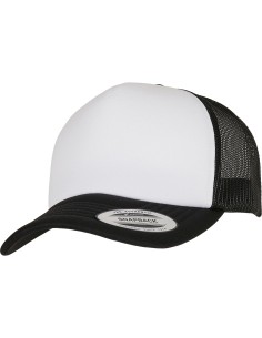 Y-YP227-Casquette de camionneur YP Classics® courbée en mousse – pan avant blanc (6320W)