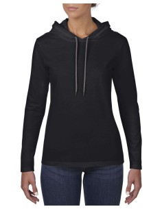 A-ANL887-WOMEN’S LIGHTWEIGHT LONG SLEEVE HOODED TEE