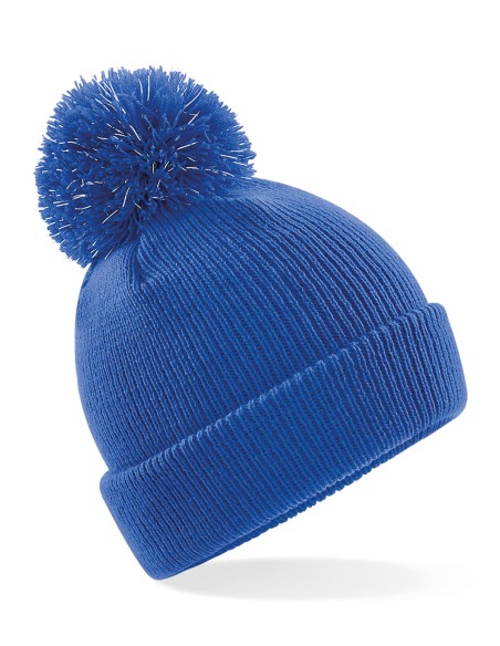 B-B406B-Junior Reflective Bobble Beanie