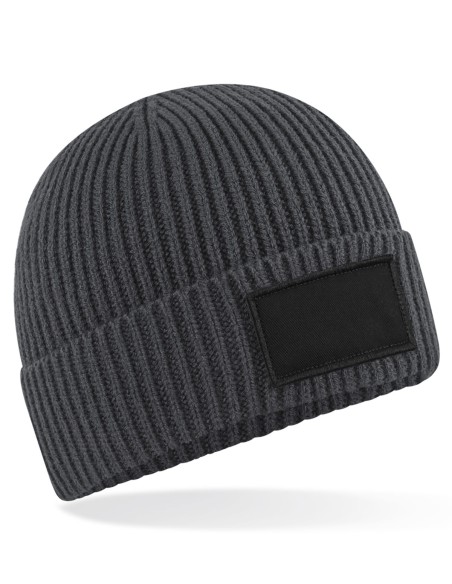B-B442R-Fashion Patch Beanie