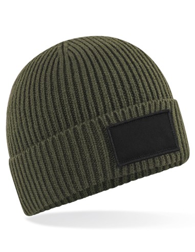 B-B442R-Fashion Patch Beanie