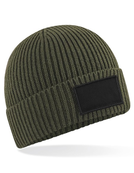 B-B442R-Fashion Patch Beanie