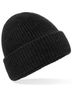 B-BC386-Bonnet Confortable en Maille Côtelée