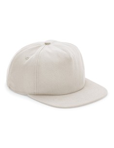 B-BC64N-Casquette 5 Pans Style Déstructuré en Coton Biologique