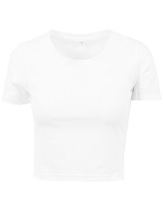 B-BY042-Ladies Cropped Tee