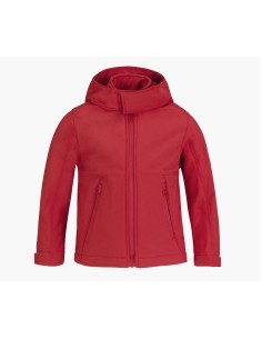 B-JK969-Kids Hooded Softshell Jacket