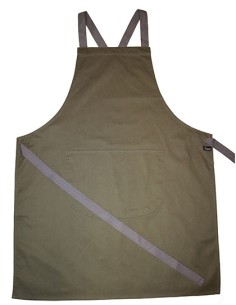 D-DP130-Apron With Grey Ties Crossover