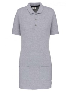 D-WK209-LADIES’ SHORT-SLEEVED LONGLINE POLO SHIRT