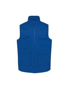 D-WK607-UNISEX PADDED MULTI-POCKET POLYCOTTON VEST