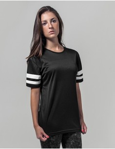 B-BY033-Ladies Mesh Stripe Tee