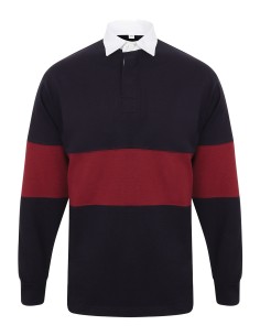 F-FR07M-Maillot de rugby à bandes contrastées