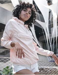 B-BY095-Ladies Basic Pull Over Jacket