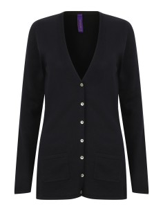 H-H723-Ladies Lightweight V-Neck Cardigan