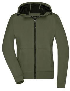 J-JN1145-Ladies Hooded Softshell Jacket