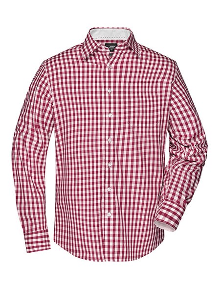 J-JN617-Mens Checked Shirt
