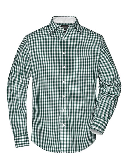 J-JN617-Mens Checked Shirt