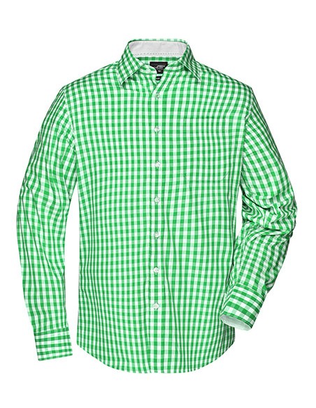 J-JN617-Mens Checked Shirt