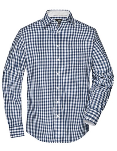 J-JN617-Mens Checked Shirt
