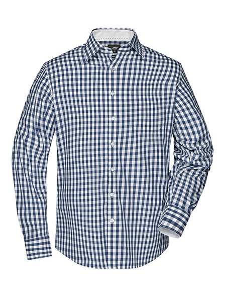 J-JN617-Mens Checked Shirt