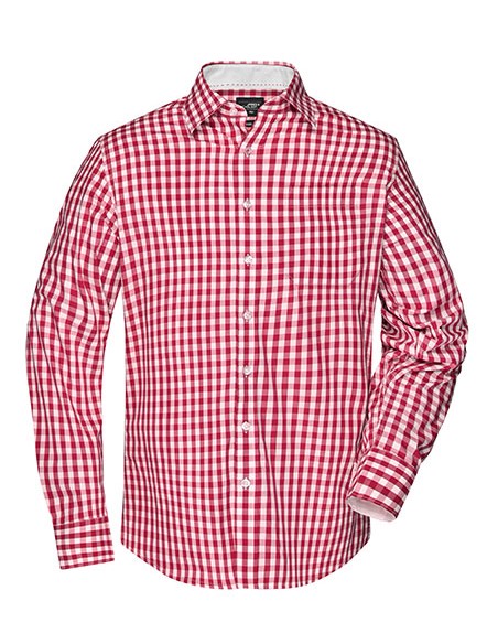 J-JN617-Mens Checked Shirt