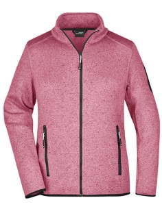 J-JN761-Ladies Knitted Fleece Jacket