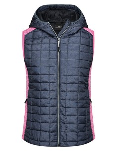 J-JN767-Ladies Knitted Hybrid Vest