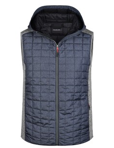 J-JN768-Mens Knitted Hybrid Vest