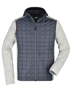 J-JN772-Mens Knitted Hybrid Jacket
