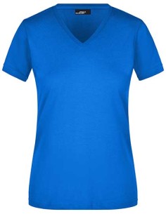 J-JN972-Ladies Slim Fit V-T