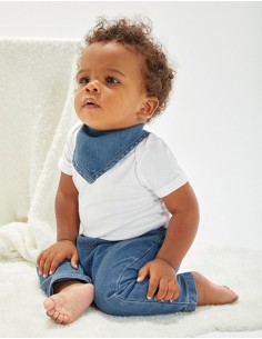B-BZ55-Baby Rocks Denim Bandana Bib