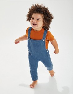 B-BZ56-Baby Rocks Denim Dungarees