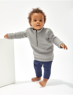 B-BZ66-Baby Quarter Zip Sweat