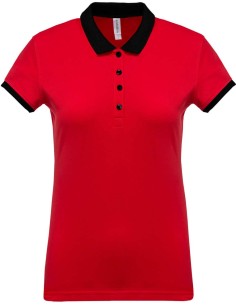 K-KA259-LADIES’ TWO-TONE PIQUÉ POLO SHIRT