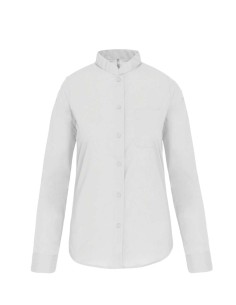 K-KA514-LADIES' LONG-SLEEVED MANDARIN COLLAR SHIRT