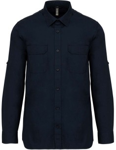 K-KA590-MEN'S LONG-SLEEVED SAFARI SHIRT