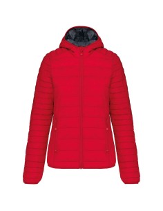 K-KA6111-LADIES' LIGHTWEIGHT HOODED PADDED JACKET