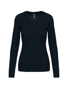 K-KA966-LADIES' V-NECK JUMPER