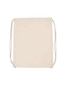 K-KI0139-ORGANIC COTTON BACKPACK WITH DRAWSTRING CARRY HANDLES