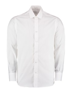 K-KK131-Mens Tailored Fit Business Poplin Shirt Long Sleeve