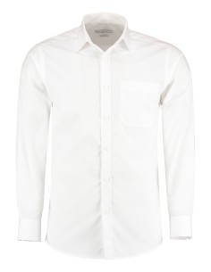 K-KK142-Mens Tailored Fit Poplin Shirt Long Sleeve